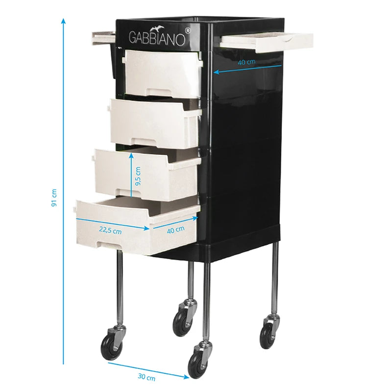 Gabbiano hairdressing assistant ft65-1 black / white