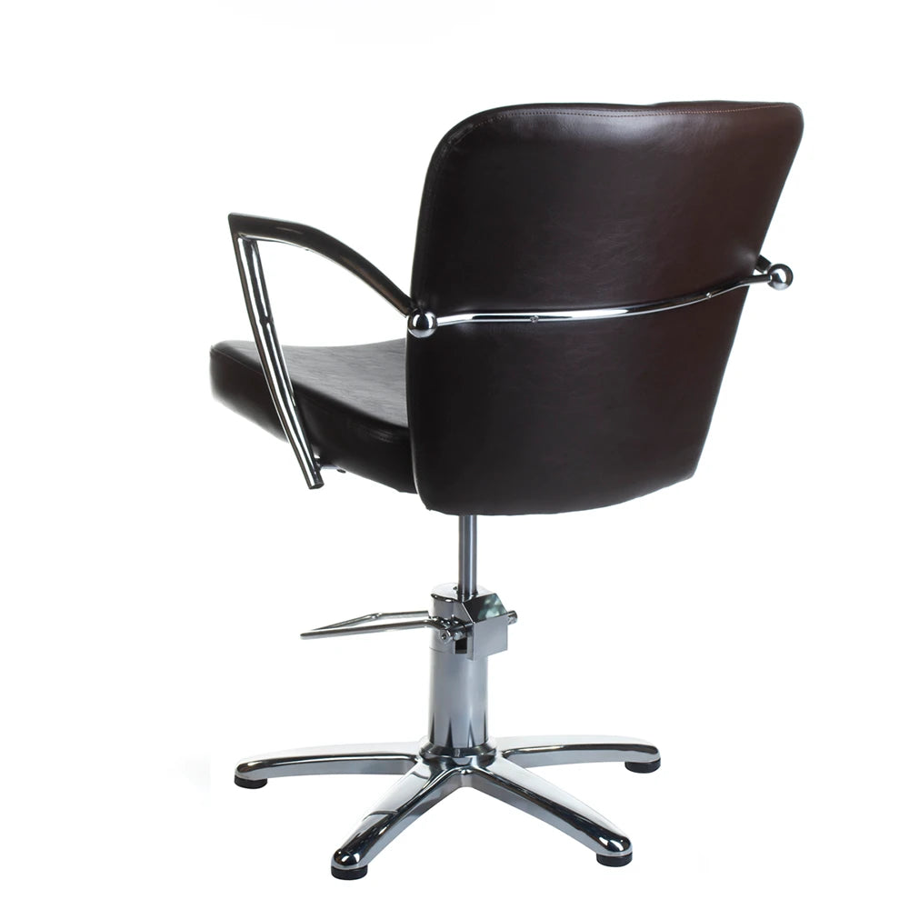 LIVIO BH-8173 frisörstol, brun