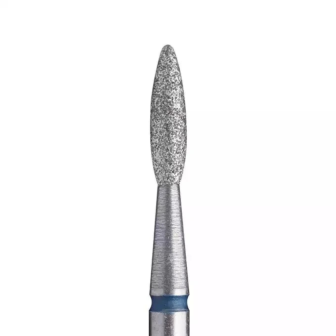 Diamond nail drill bit flame blue EXPERT head diameter 2,1 mm / working part 8 mm