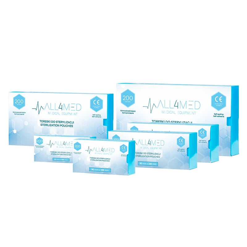 All4med Autoclavable bags 90mm x 135mm 200pcs