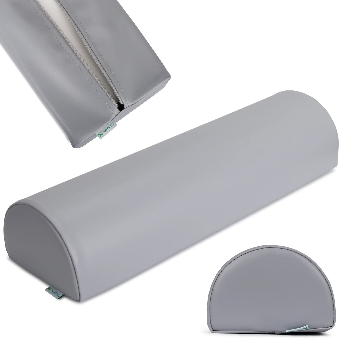 Semi Round Bolster 60x18x12 K029 Grå