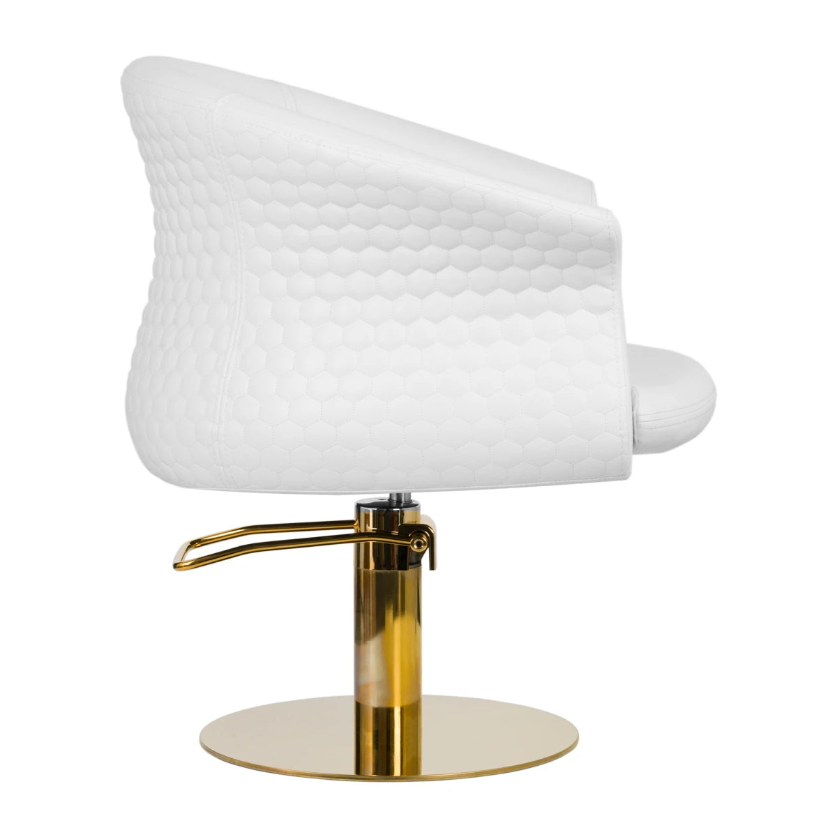 Hairdressing chair GABBIANO VERSAL GOLD WHITE