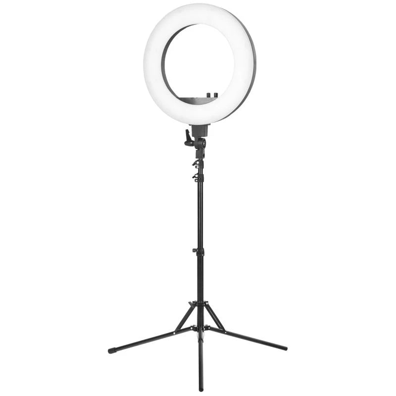 Ring light 18" 48W LED svart + stativ