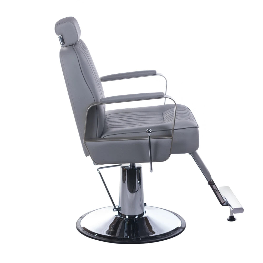 Barber Chair HOMER BH-31237, light grey