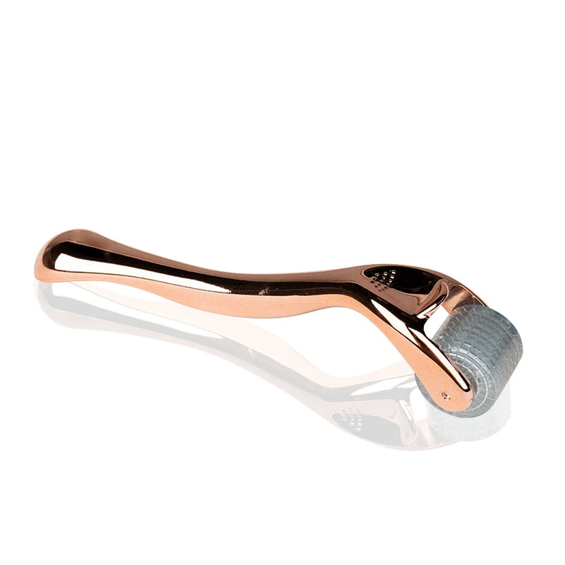 Dermaroller för mesoterapi roséguld 2,0 mm 192 titaniumkålar