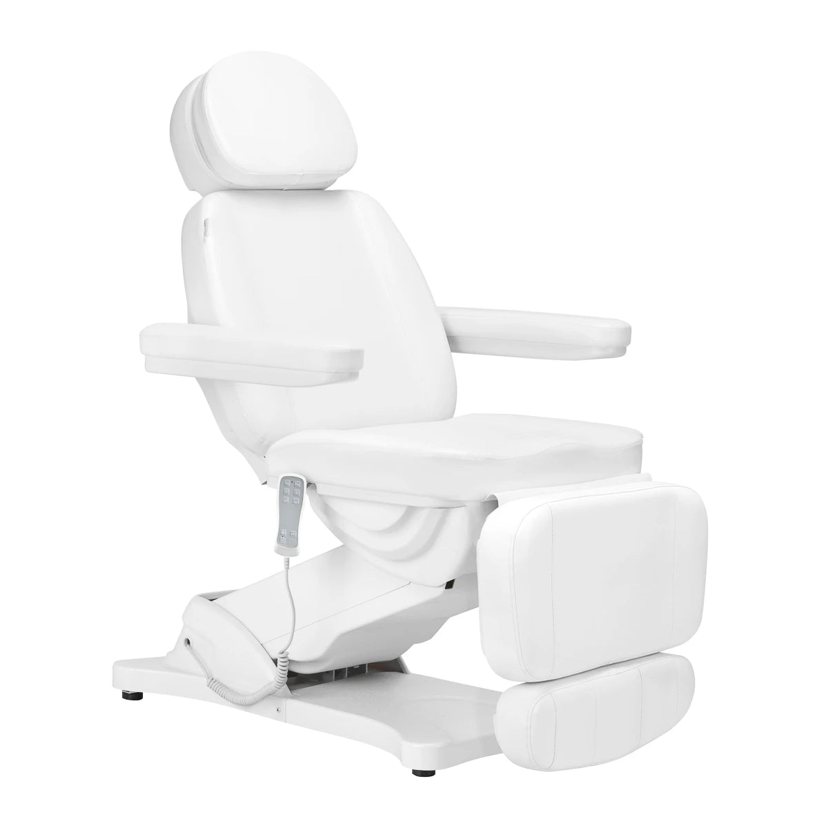 SILLON CLASSIC elektrisk behandlingsstol 3 motorer med värmefunktion, vit