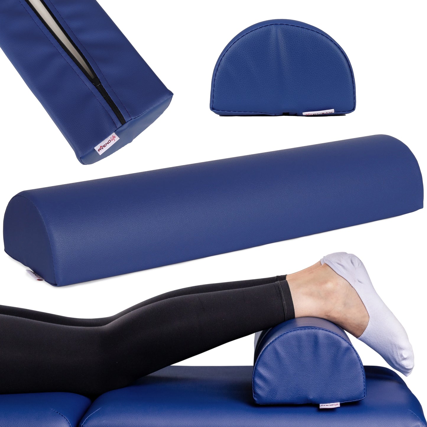 Semi Round Bolster 60x15x10 - K512 blå