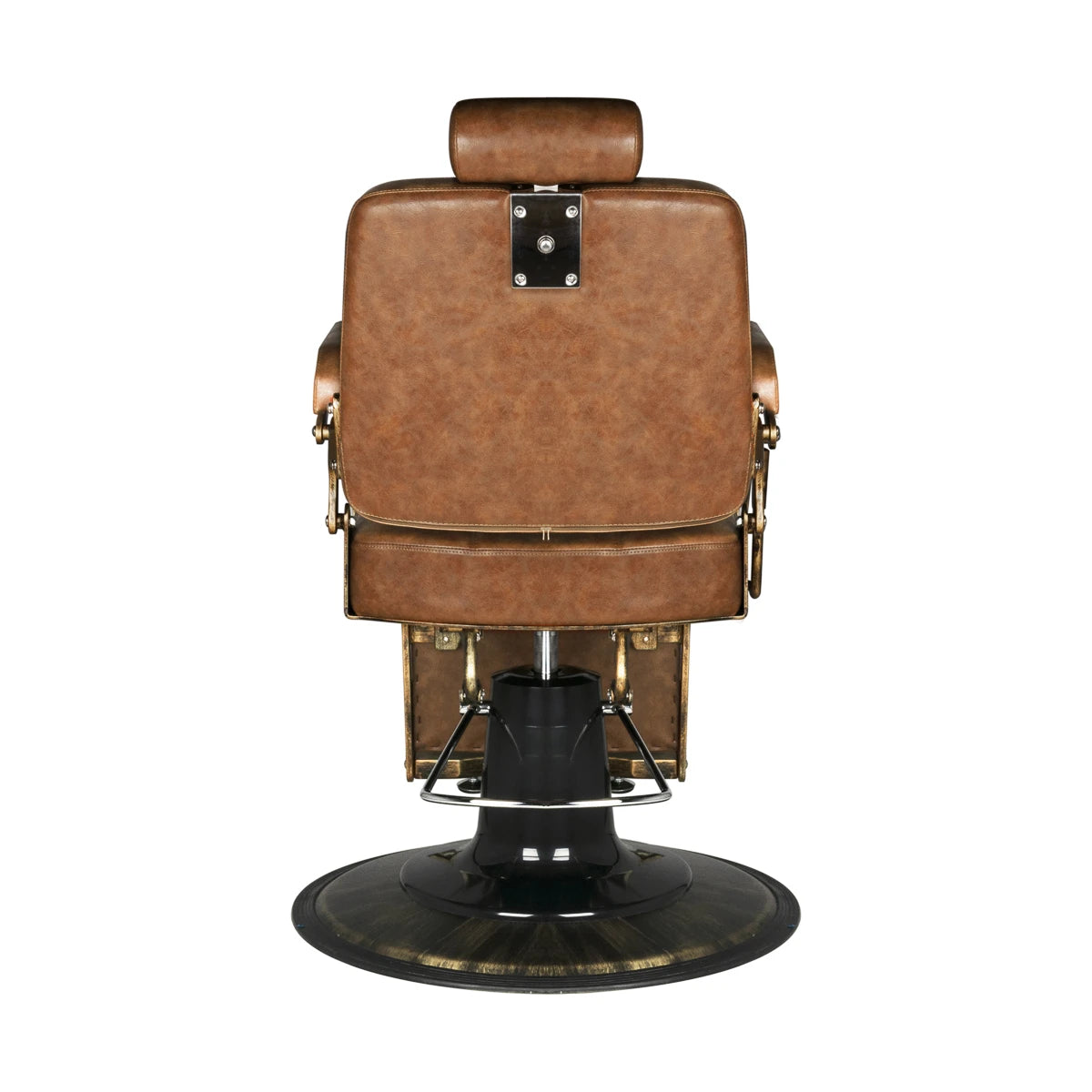 GABBIANO Boss barberarstol Old Leather ljusbrunt