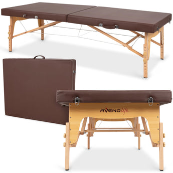 Bärbar massagebänk Niro 80 PU k835 brun
