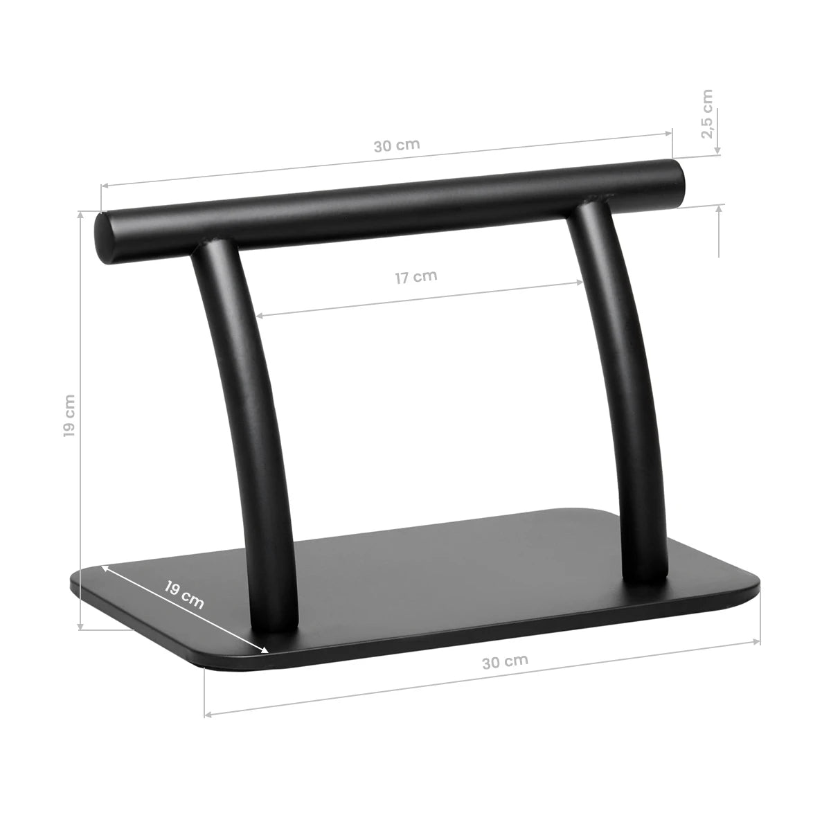 Gabbiano L005S frisörfotpall, svart