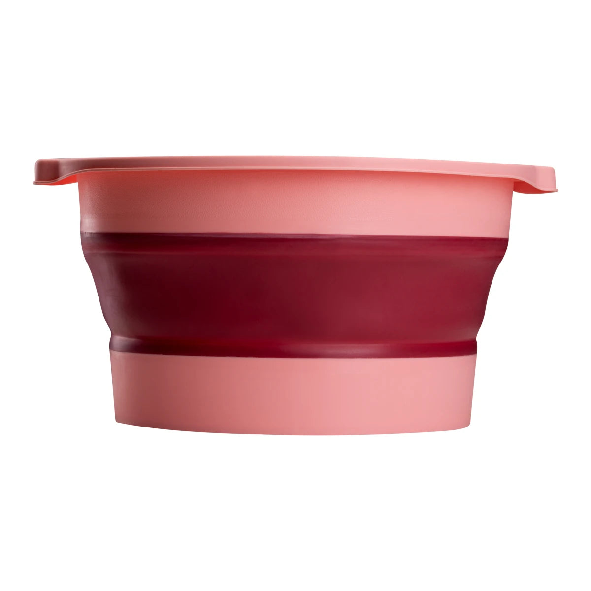 Hopfällbar fotvärdskål rosa