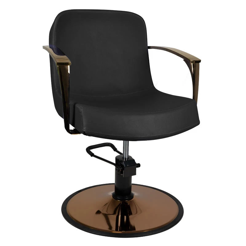 Hairdressing chair Gabbiano Bologna, black