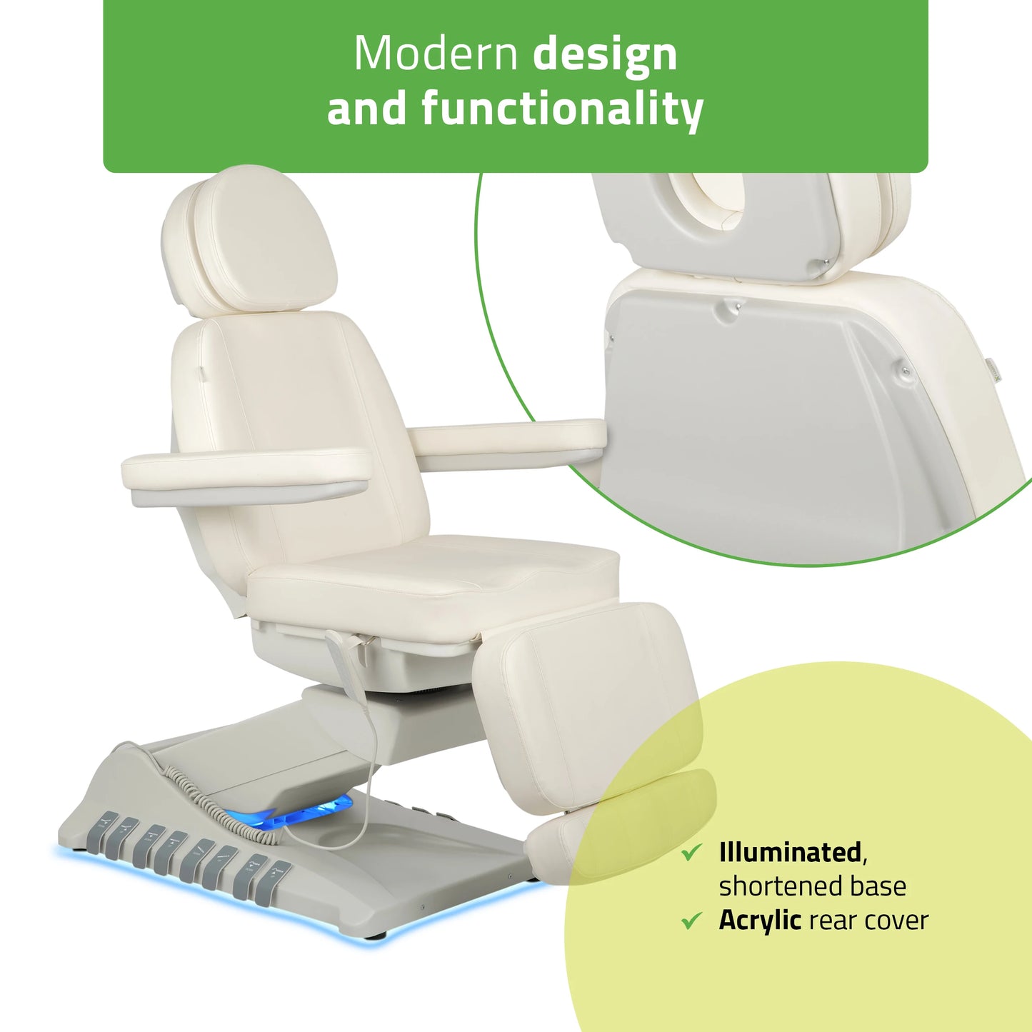 Electric beauty chair Luxoria PRO 5 k701 snow white