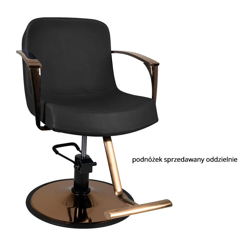 Hairdressing chair Gabbiano Bologna, black