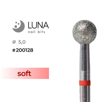 Luna Bits Diamantborr Ball 5,0 mm, Röd, Fin