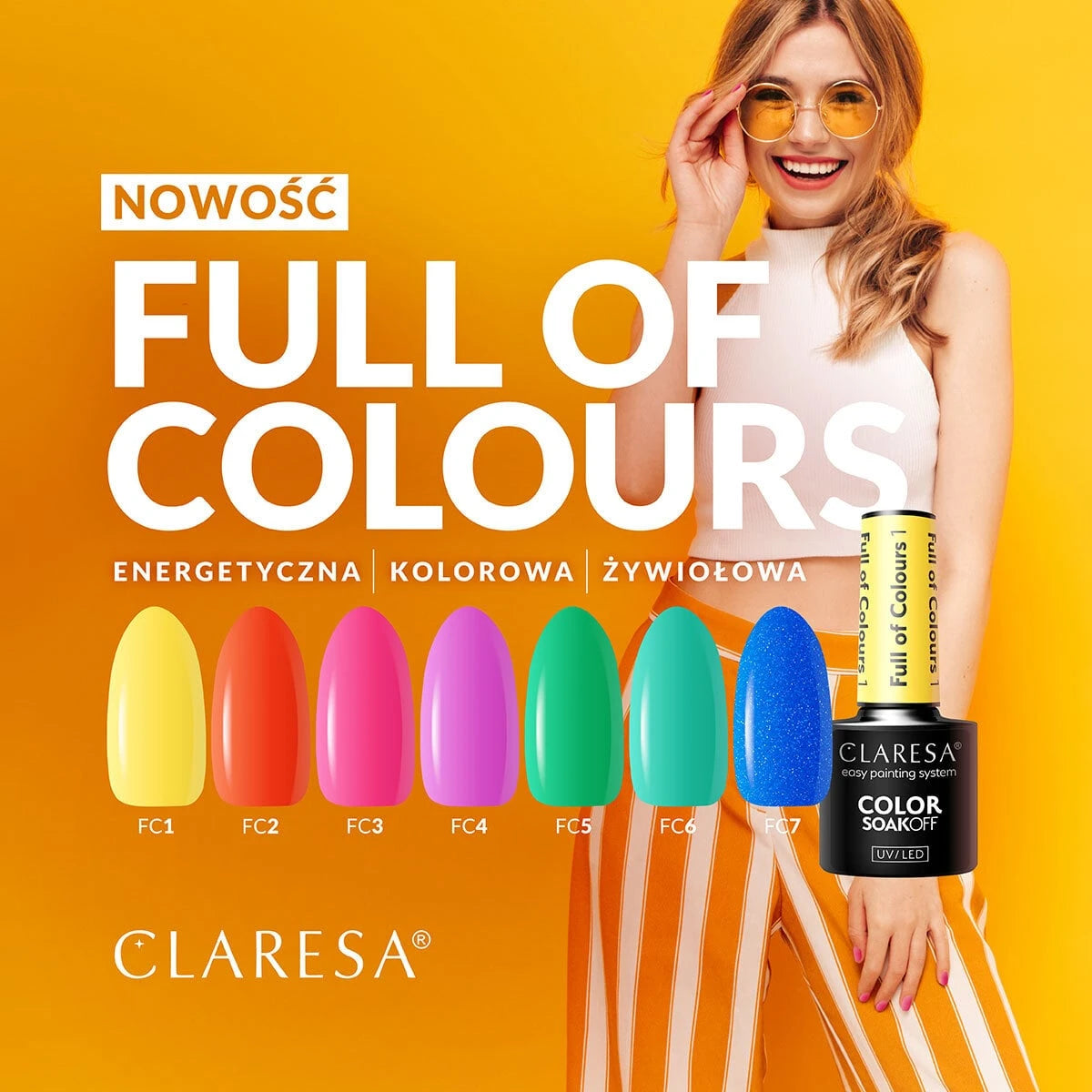 CLARESA Gellack Full of colours 3, 5g