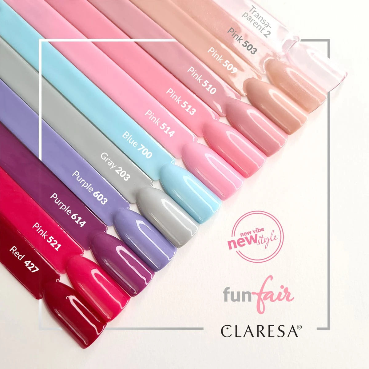 CLARESA Gellack PINK 510, 5 ml