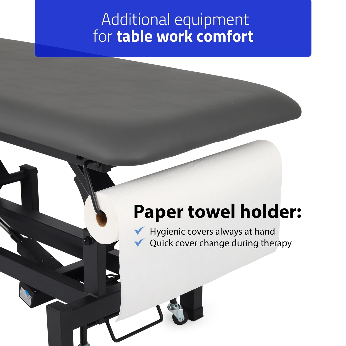 Fortis 2 ERGO treatment table, electric height adjustment, ERGO cushion