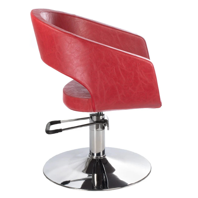 Frisörstol Paolo BH-8821, röd