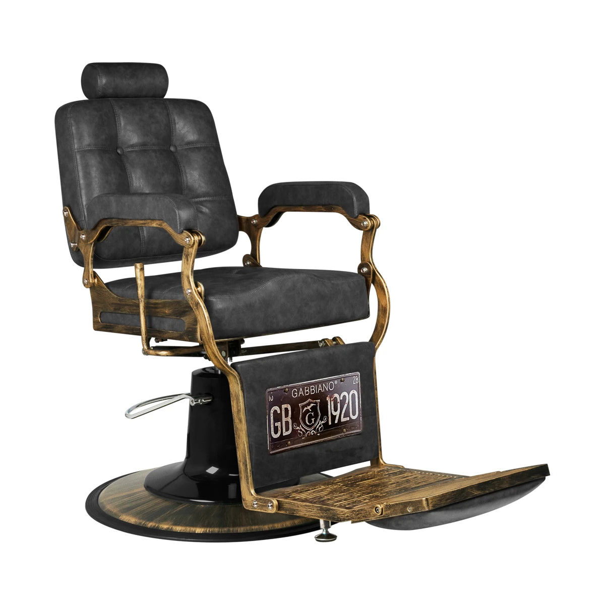 Barber Chair Gabbiano Boss HD Old Leather black
