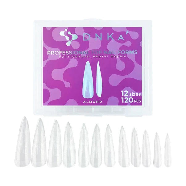 Top forms for nail extension "DNKa", ALMOND 120 шт.