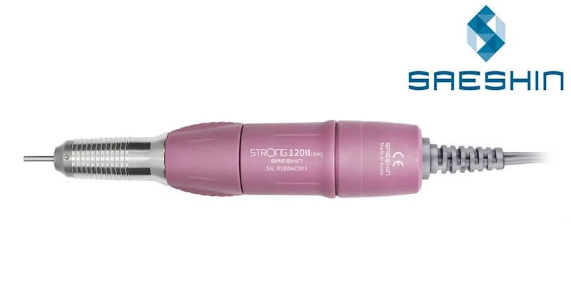 Saeshin Strong 120ii Electric Nail Drill Handpiece (Pink)