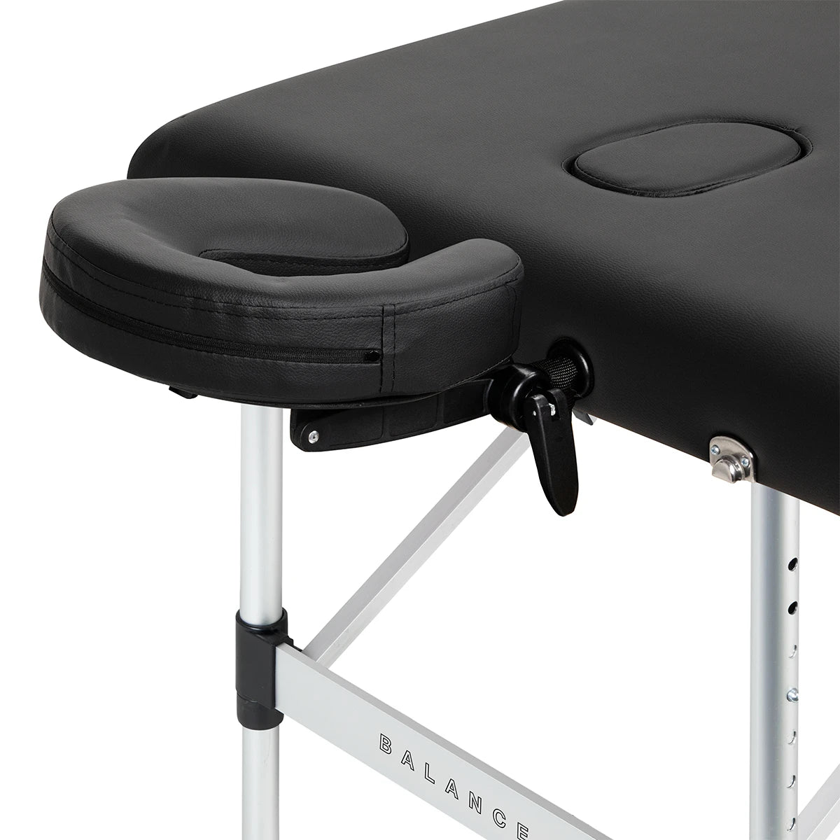 BALANCE aluminium folding massage table 3 segment black