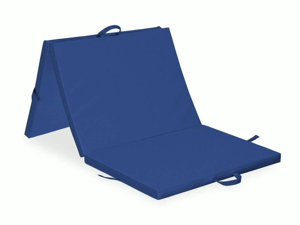 Hopfällbar massagebänk 195x85x5 K012 marinblå