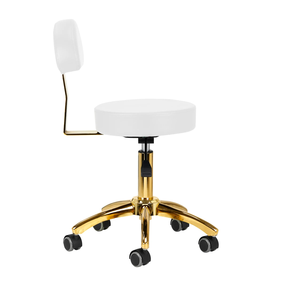 Behandlingsstol AM-304G guld-vit