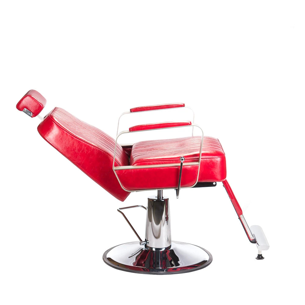 Barber Chair HOMER BH-31237, red