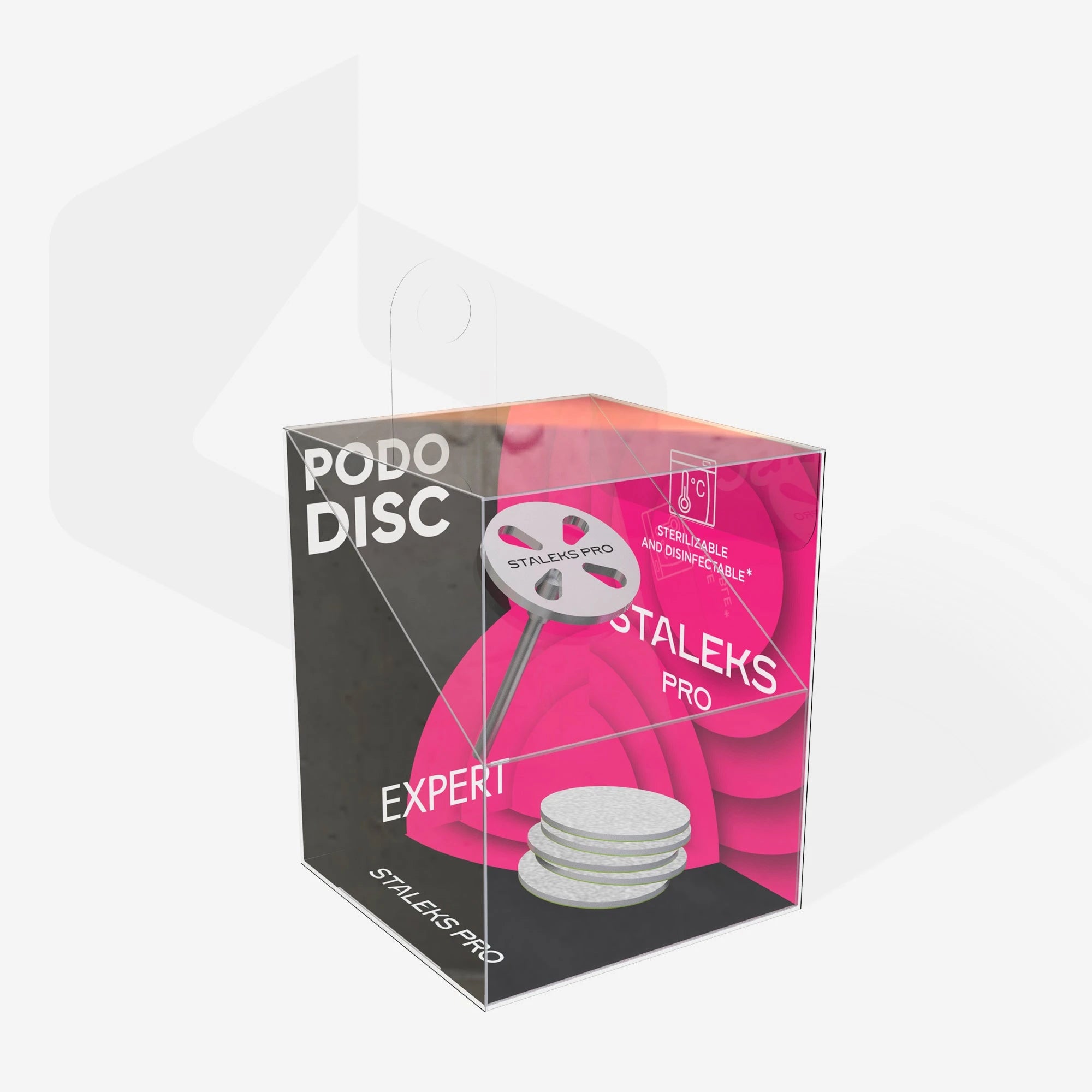 STALEKS Pododisc S Expert pedikyrskiva och set engångs-nagelfiler 180 grit 5 st (15 mm)