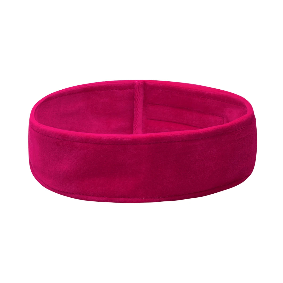 Kosmetisk pannband velour fuchsia