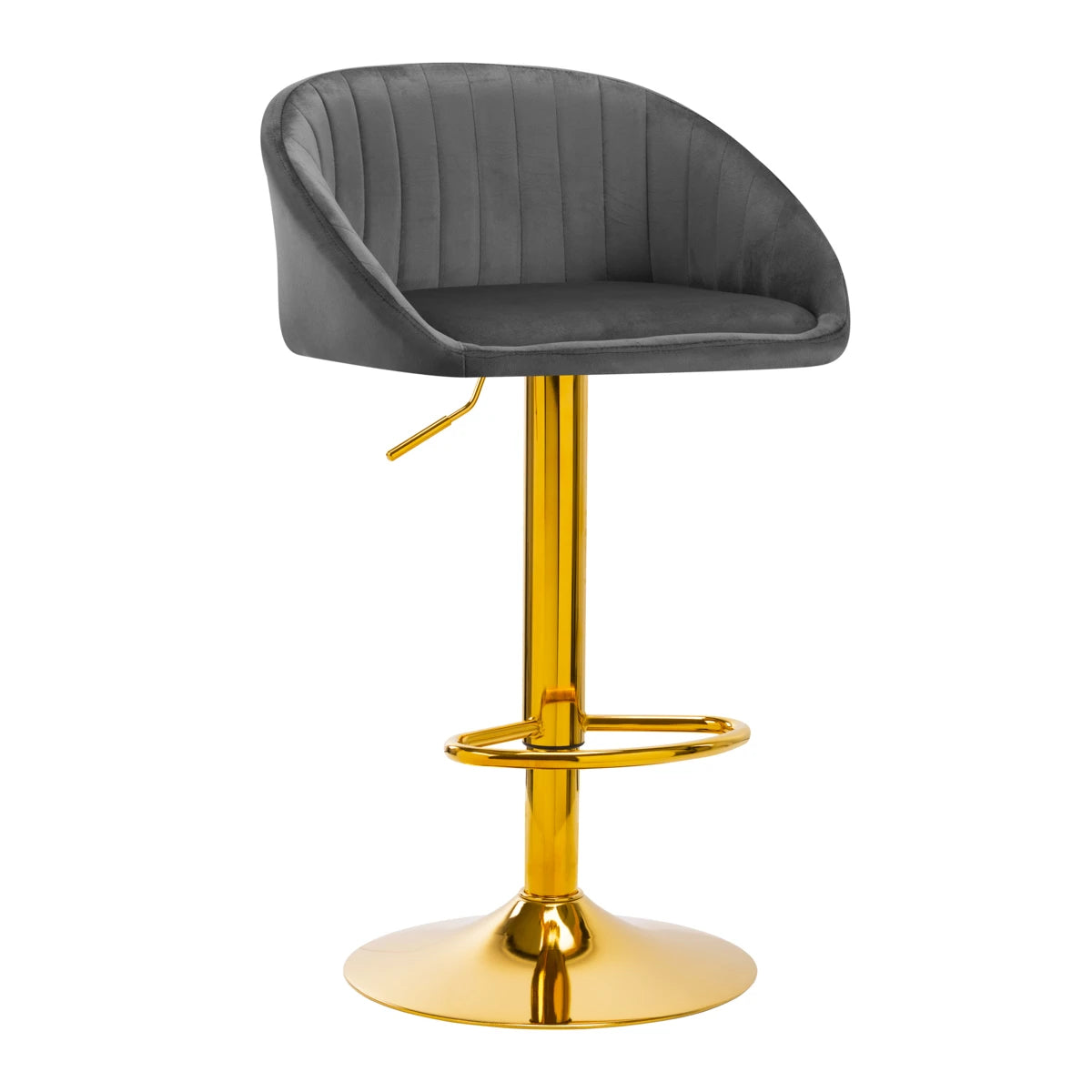 4RICO Barberarstol QS-B16G Velvet, Grå