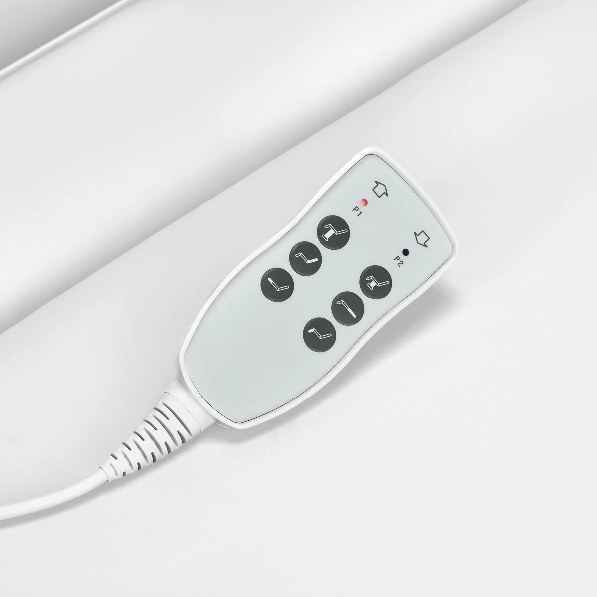 AZZURRO Elektrisk behandlingsbänk, 3 motorer, vit