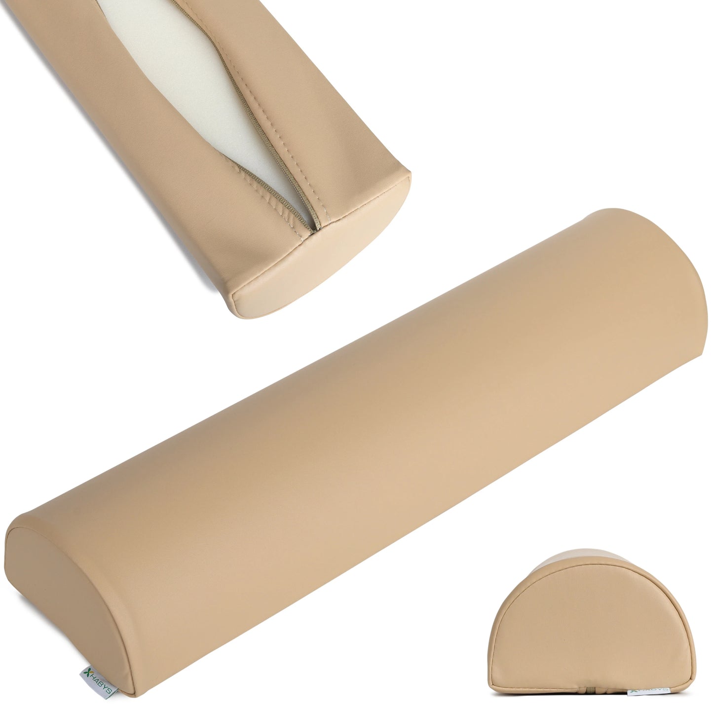 Semi Round Bolster 60x15x10 Soft Touch K607 Moco Beige