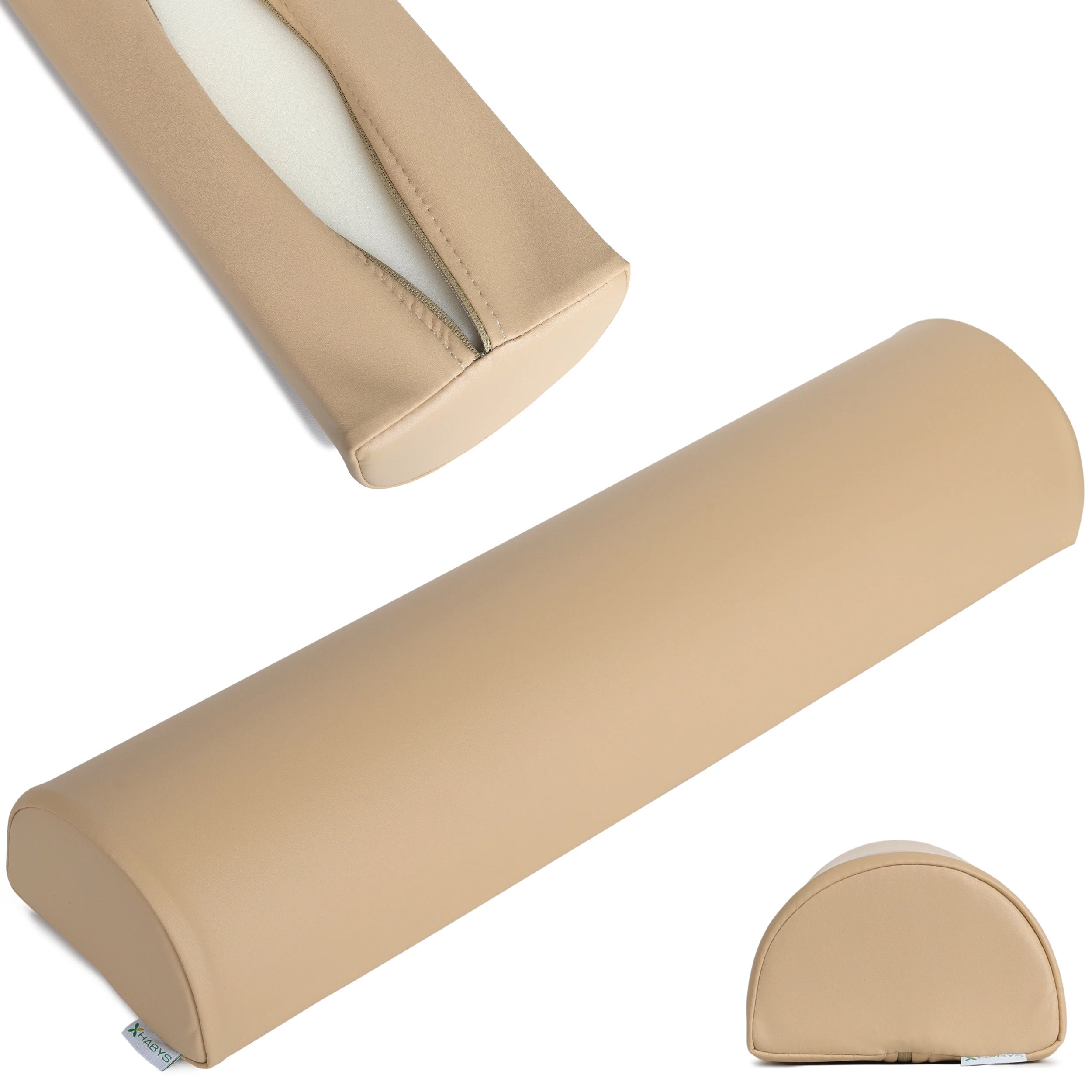 Semi Round Bolster 60x15x10 Soft Touch K607 Moco Beige