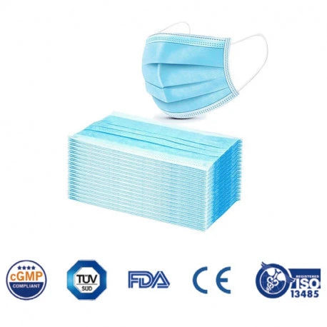 LyncMed Medical 3-layer face mask, blue (50 pcs)
