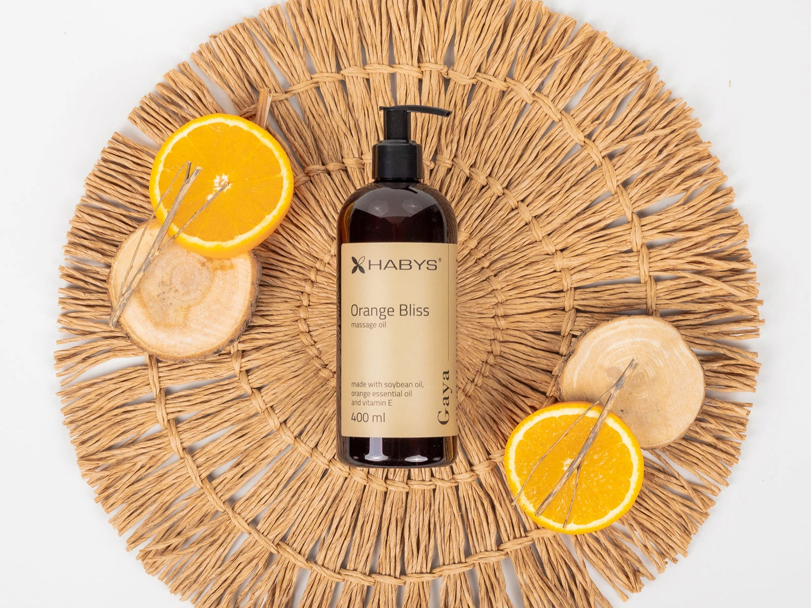 Massage Oil, Orange bliss, HABYS, 400 ml