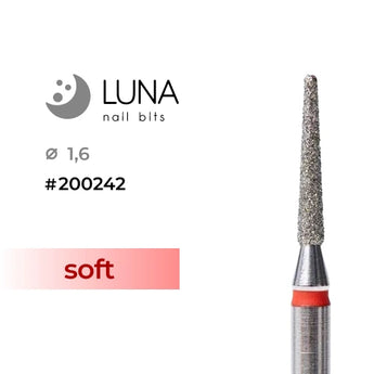 Luna Bits Diamantborr Kon 1,6-10 mm Röd Fine Grit