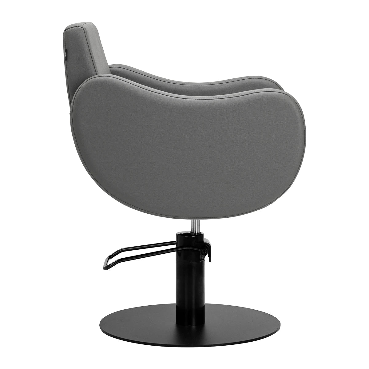 Gabbiano hairdressing chair Sewilla Gray black base