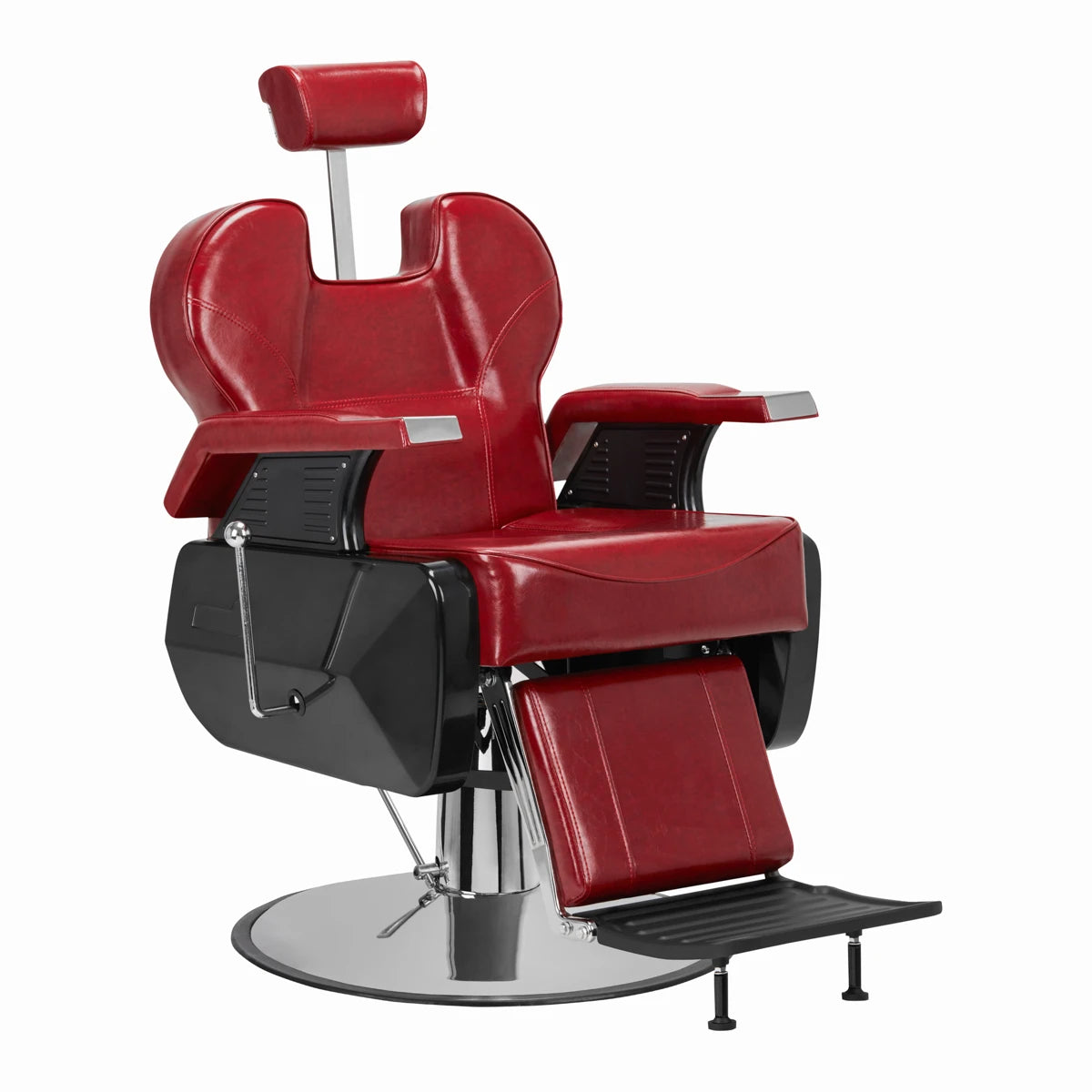 HAIR SYSTEM New York barberarstol röd