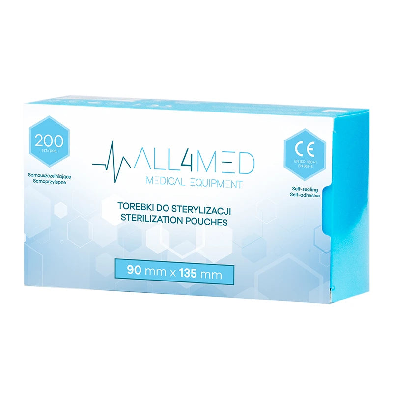 All4med Autoclavable bags 90mm x 135mm 200pcs