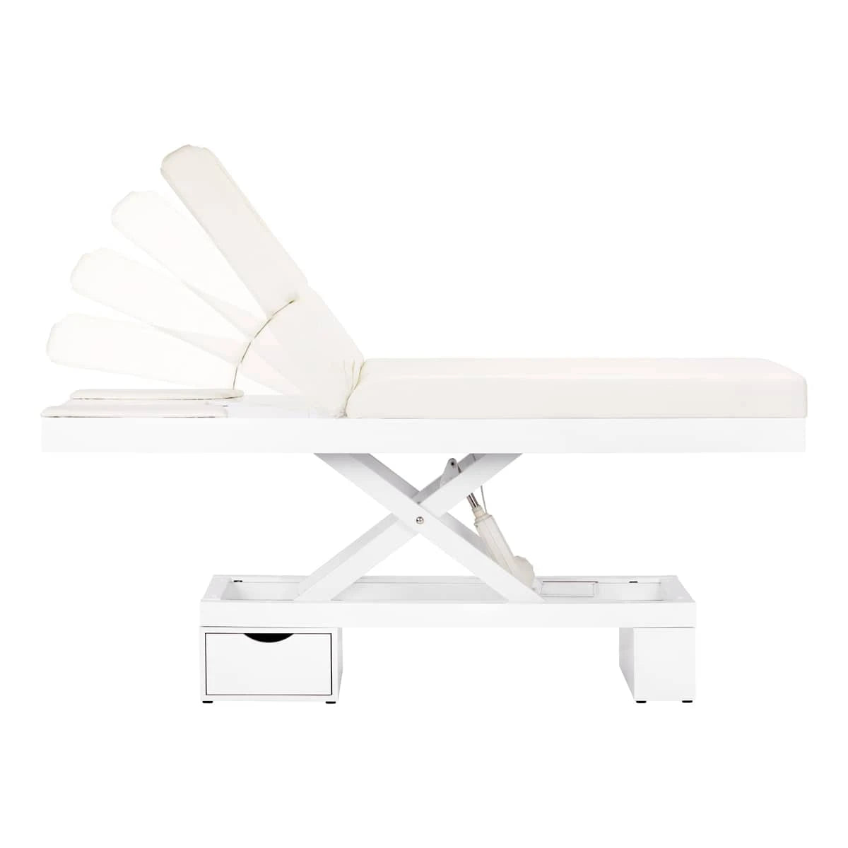 Spa cosmetic couch azzurro 815b in shiny white