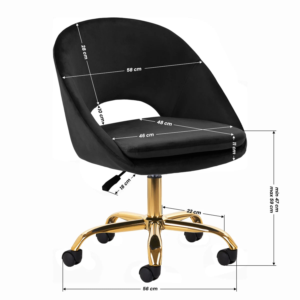 4Rico Armchair QS-MF18G black