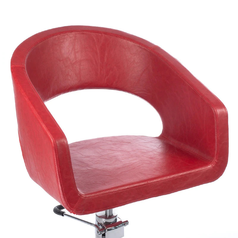Frisörstol Paolo BH-8821, röd