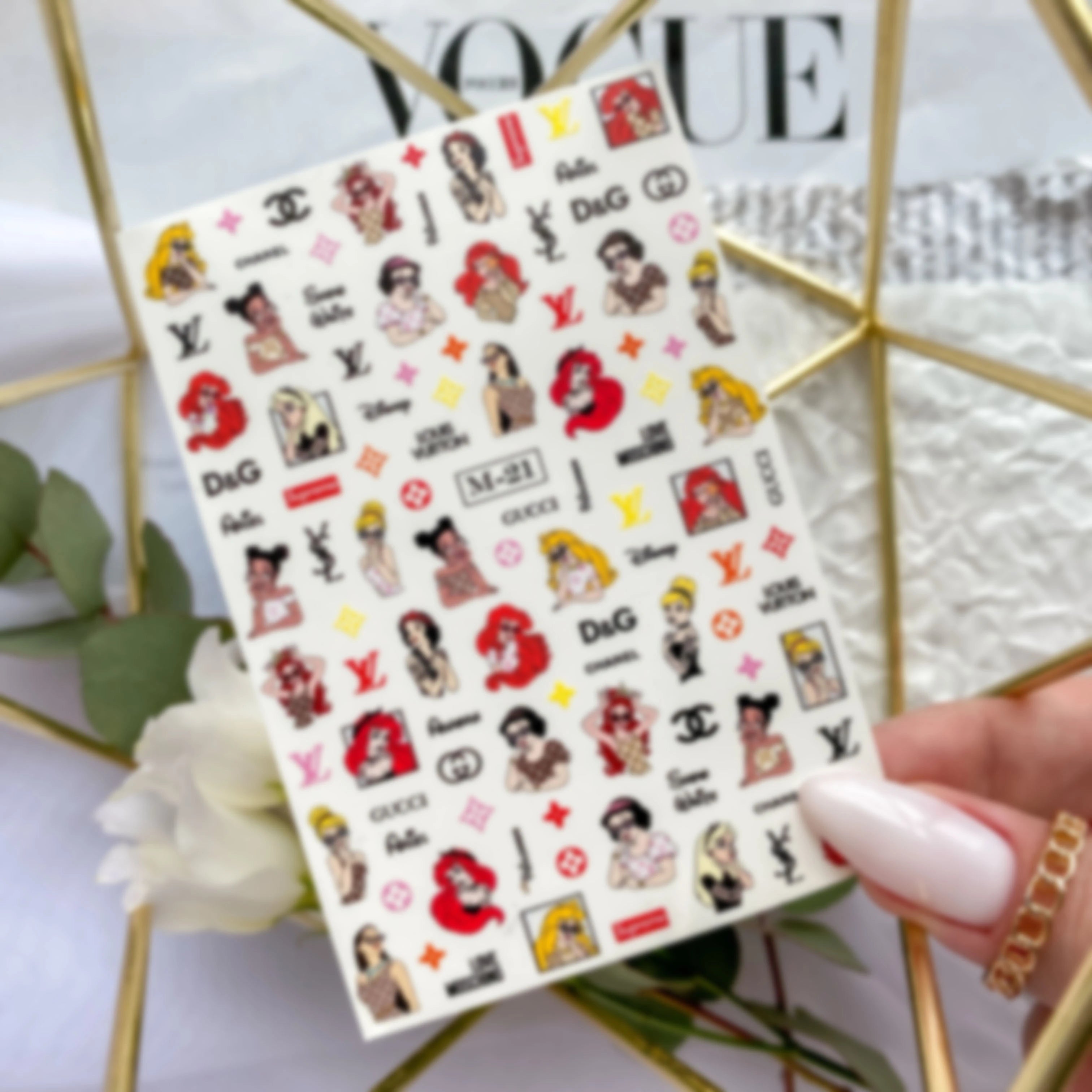 LAQUE Sticky stickers #М-21 COLOR