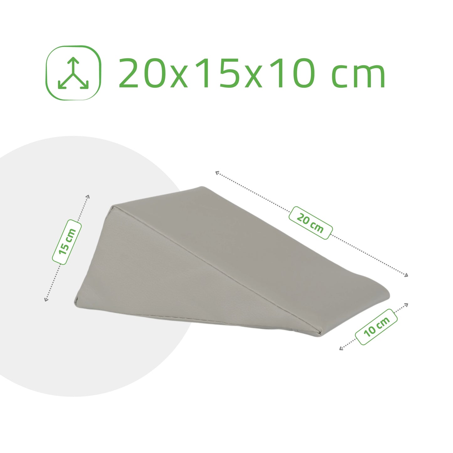 Kilformad massagebinda 20x15x10 K522 Grå