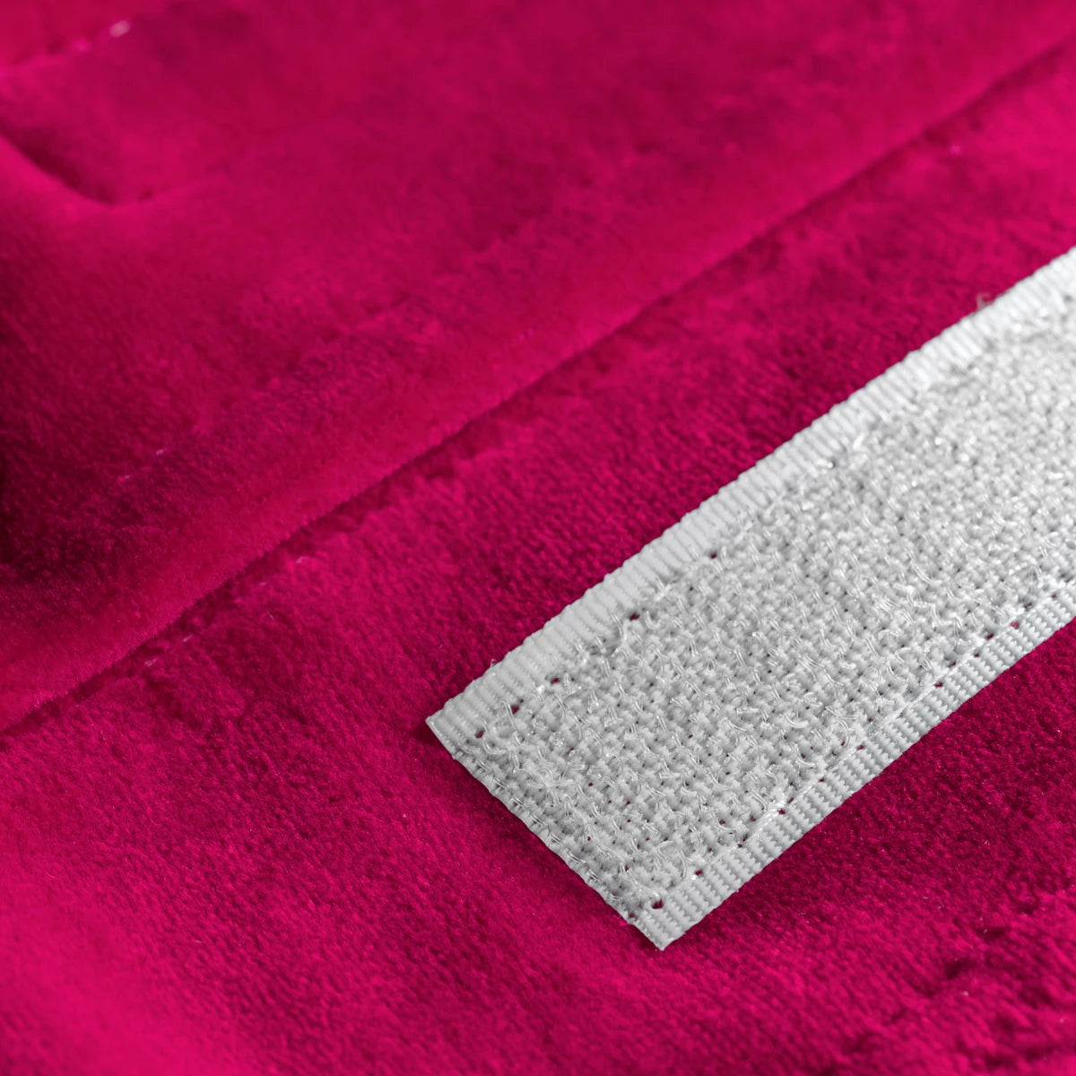 Kosmetisk pannband velour fuchsia