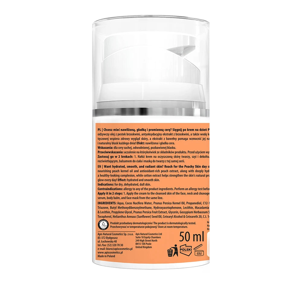 APIS PEACHY SKIN Fuktgivande dagkräm SPF 20, 50 ml