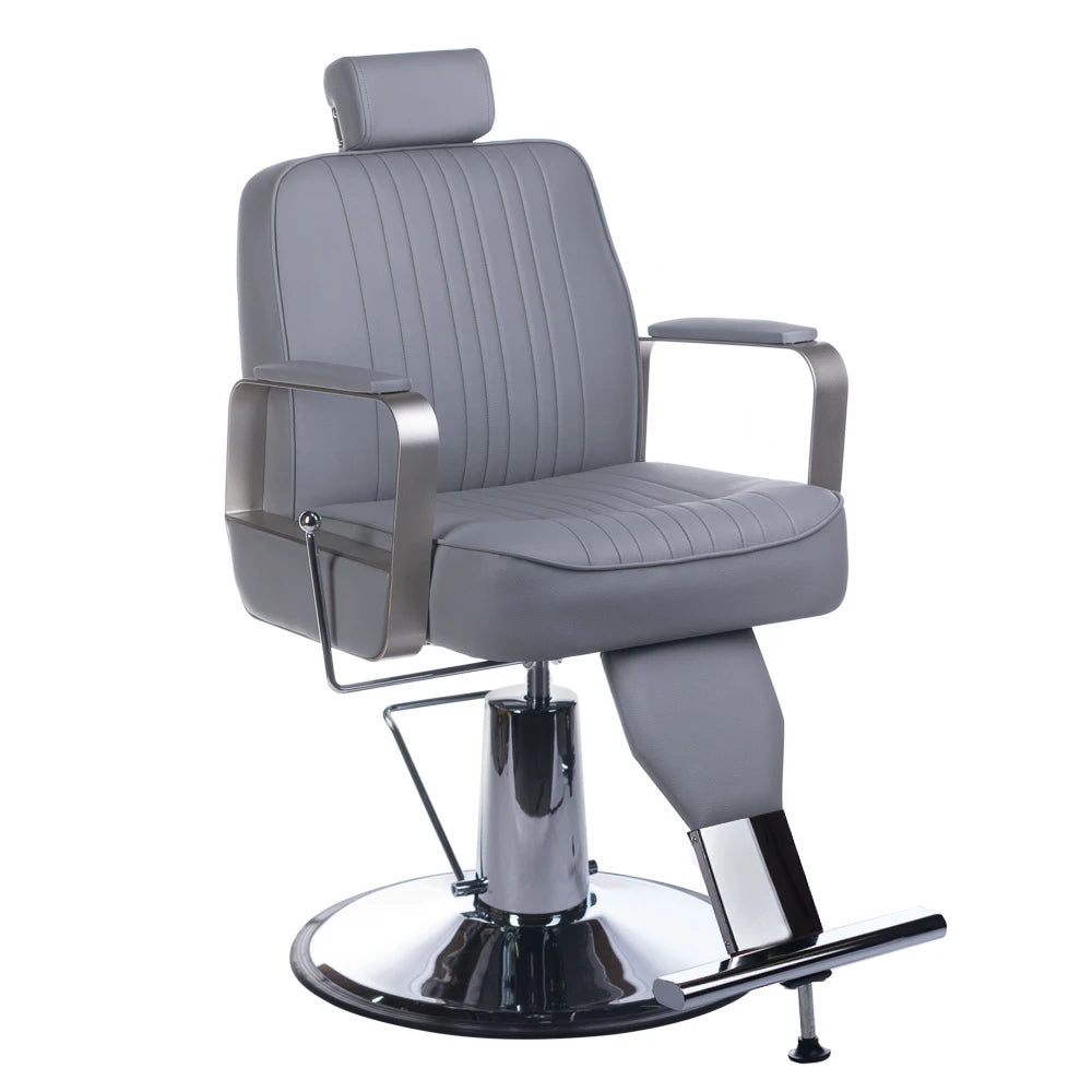 Barber Chair HOMER BH-31237, light grey